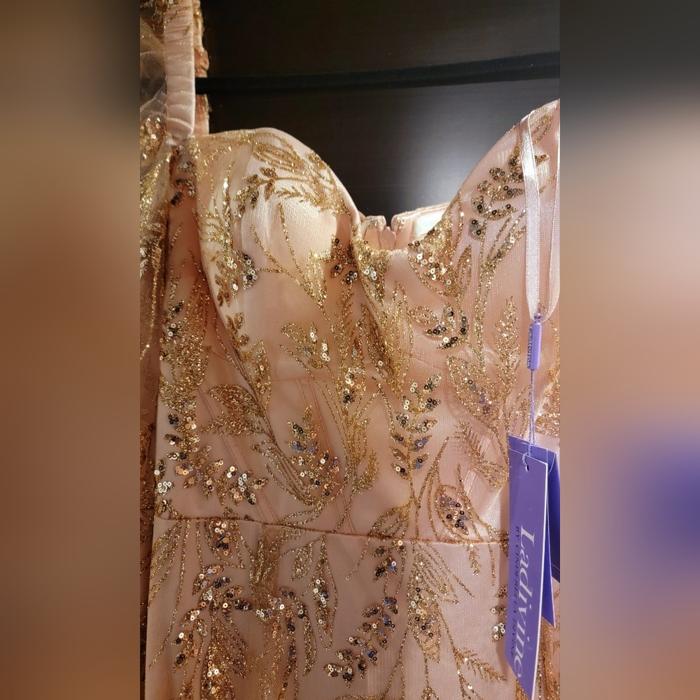 Blush pink Marmaid dress never worn size 18 ...for evening, wedding, etc